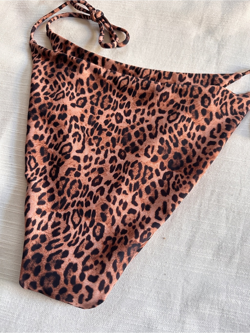 SKATIE Leopard Print Tie-Adjustable Bikini Top L - Bottom M  NWOT - Picture 13 of 13